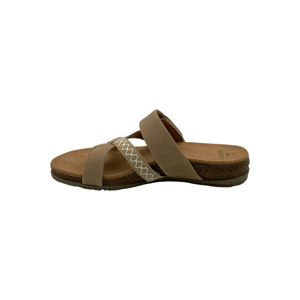 Earth Origins Nubuck Toe-Post Sandals Ossi Wheat - Medium - Picture 2 of 4